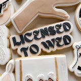 Licensed to Wed stamp and cutter