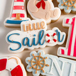 Little Sailor Shape Font with Life Bouy Debosser and Cutter