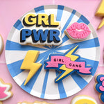 Girl gang in lightning bolt stamp and cutter