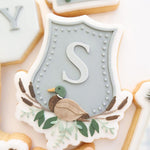 Duck themed plaque with initial stamp and cutter