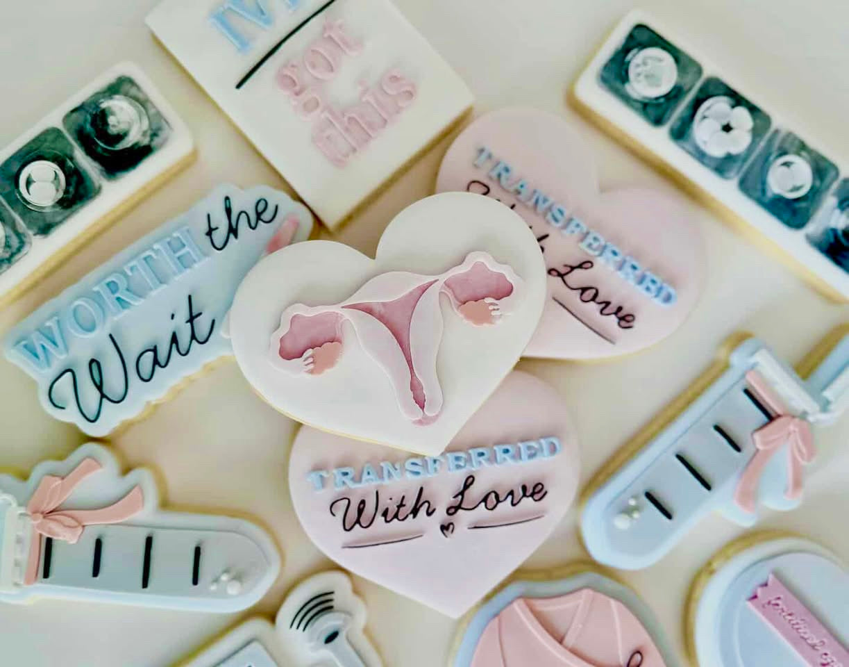 Ovaries in heart stamp and cutter