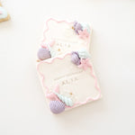 Square wavy border pop debosser