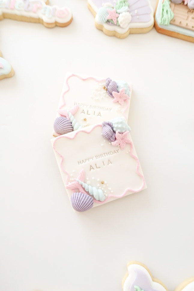 Square wavy border pop debosser