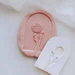 Heels in arch with disco ball stamp & cutter