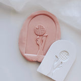 Heels in arch with disco ball stamp & cutter