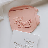 Girl power stamp and cutter