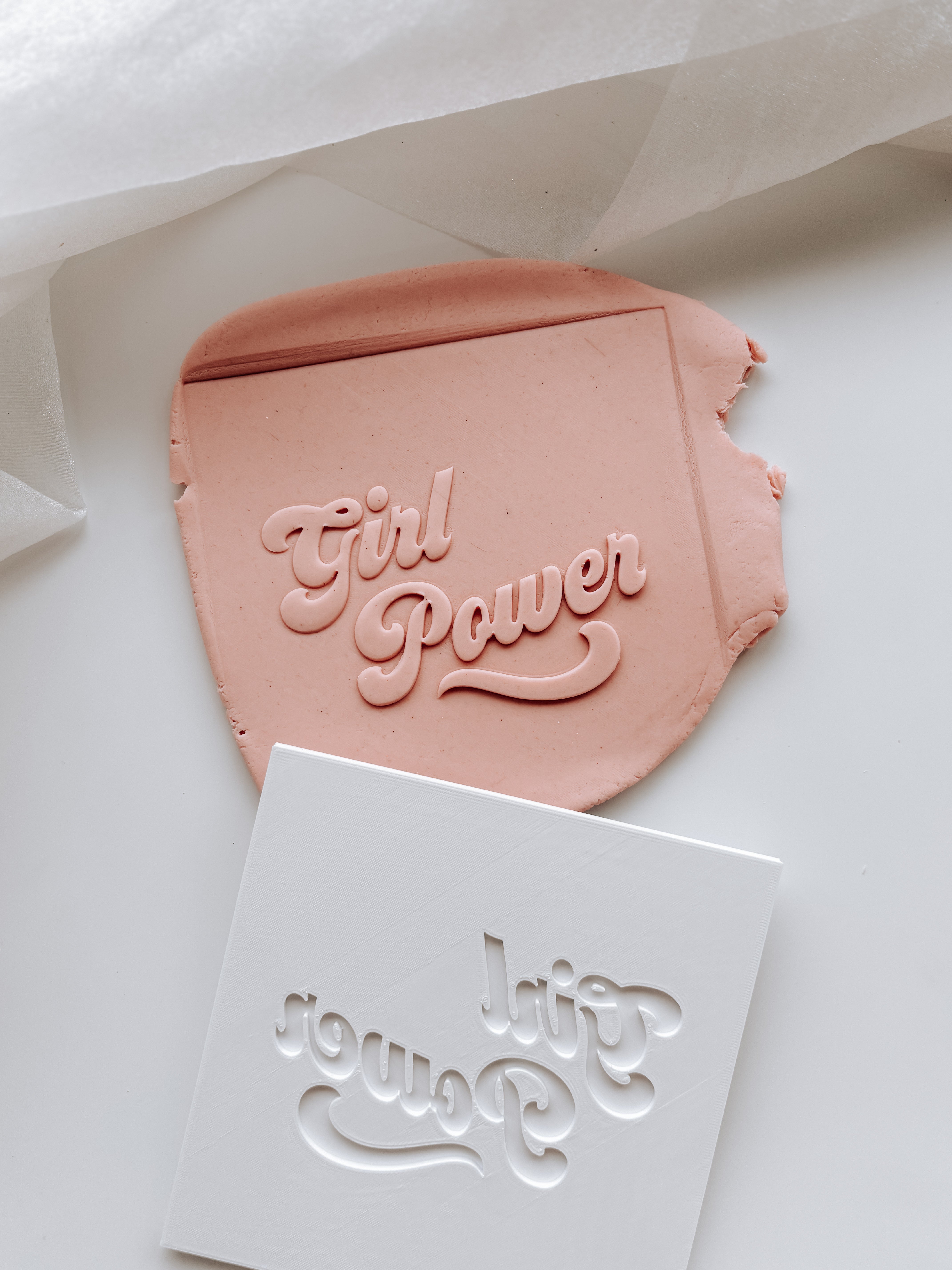 Girl power stamp and cutter