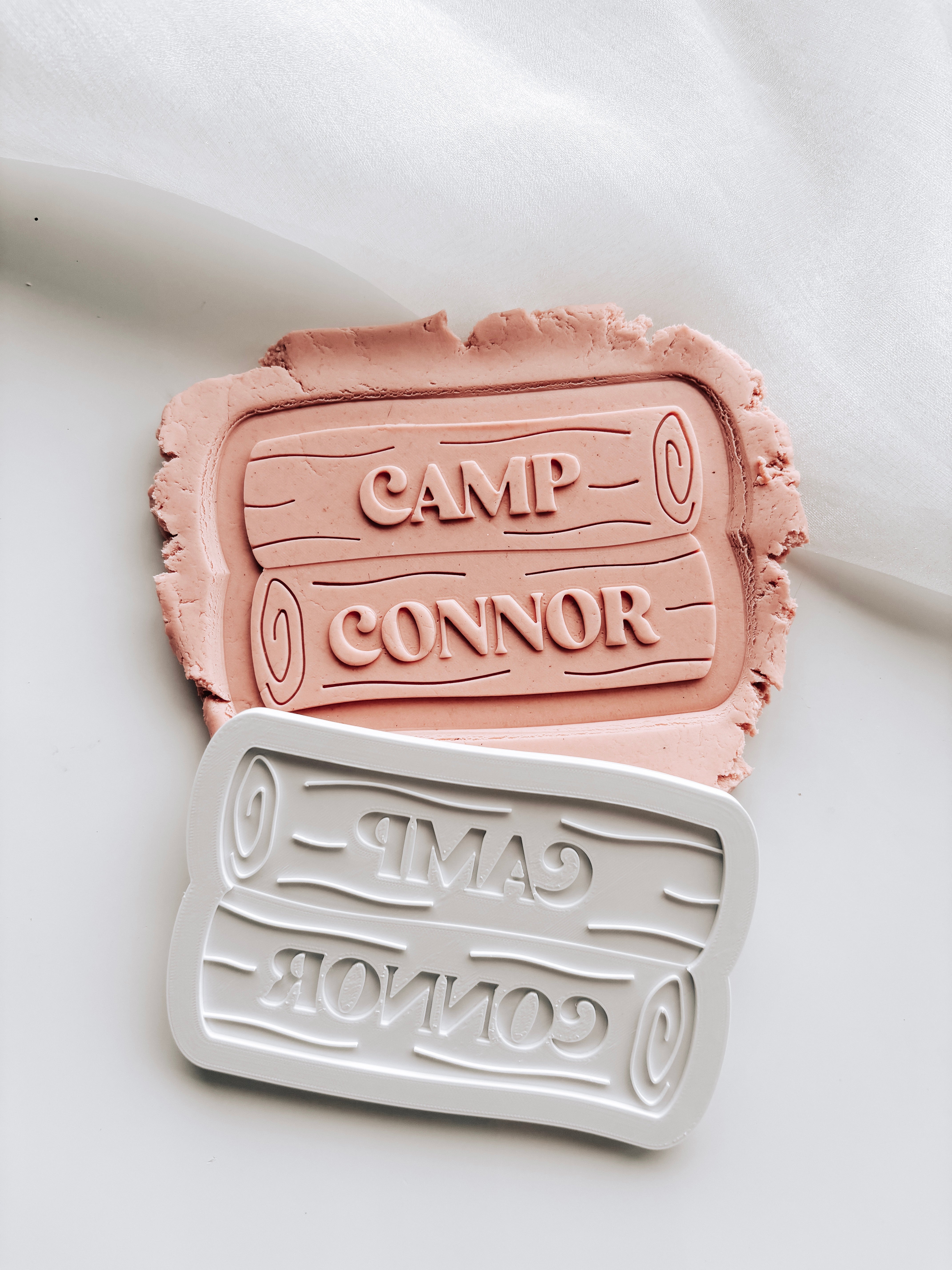 Camp ____ personalised sign stamp and cutter