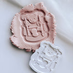 Little bear in explorers back pack stamp and cutter
