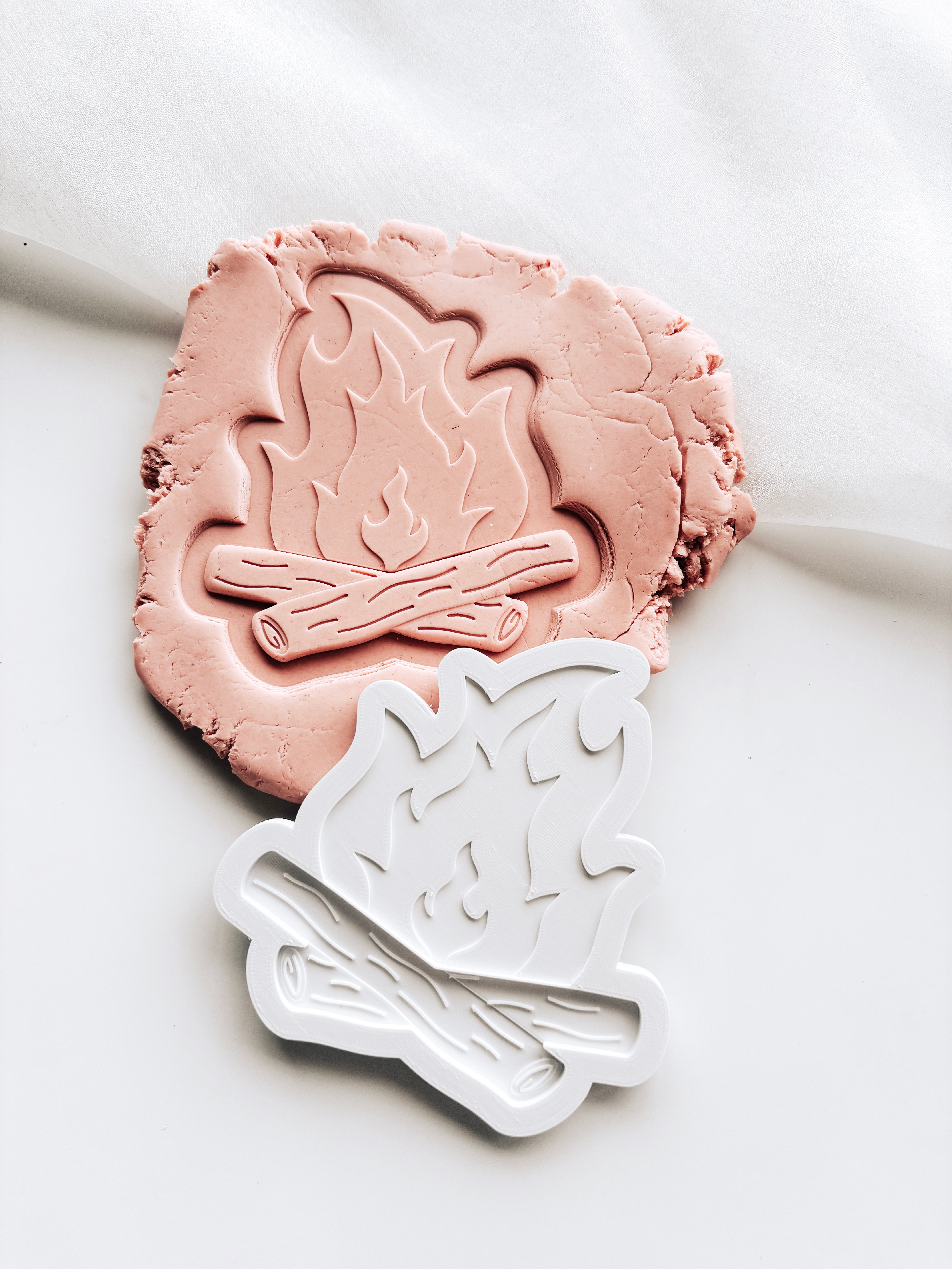 Cute campfire stamp and cutter