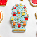 New Ferris wheel with vintage buckets debosser and cutter