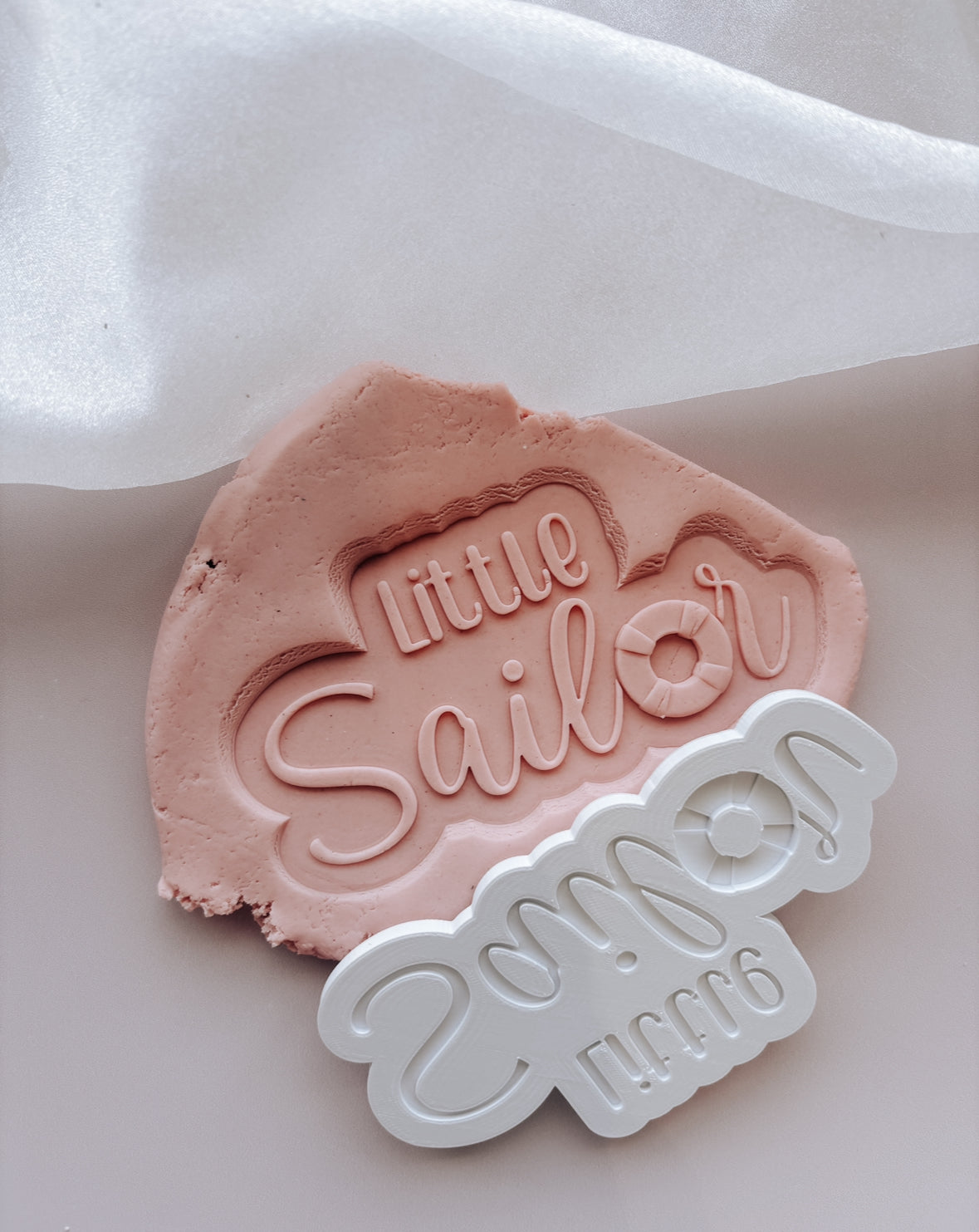 Little Sailor Shape Font with Life Bouy Debosser and Cutter