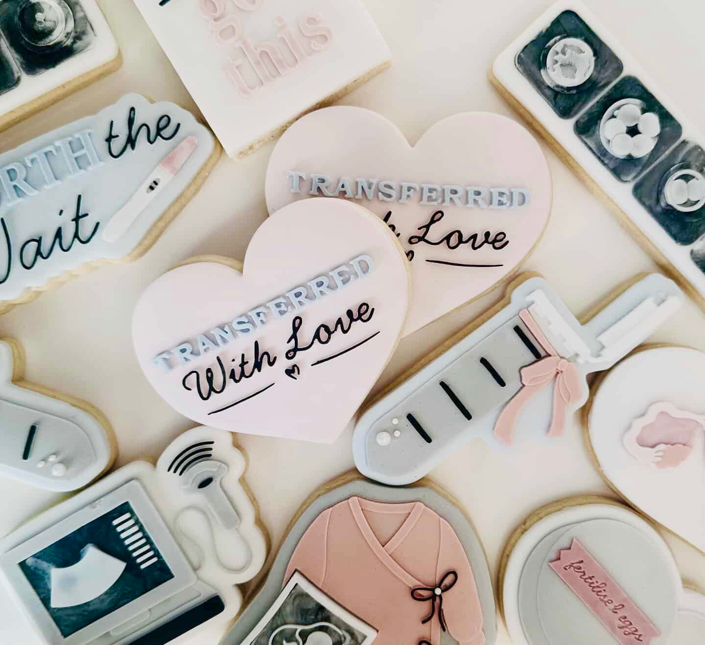 Transferred with love font plate only