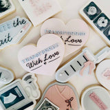 Transferred with love font plate only