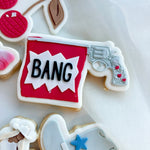 Fake Pistol BANG Cowboy Carter Stamp and Cutter