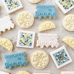 Signorina to Signora - Miss to Mrs debosser “pop” cookie stamp and cutter