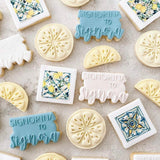 Signorina to Signora - Miss to Mrs debosser “pop” cookie stamp and cutter