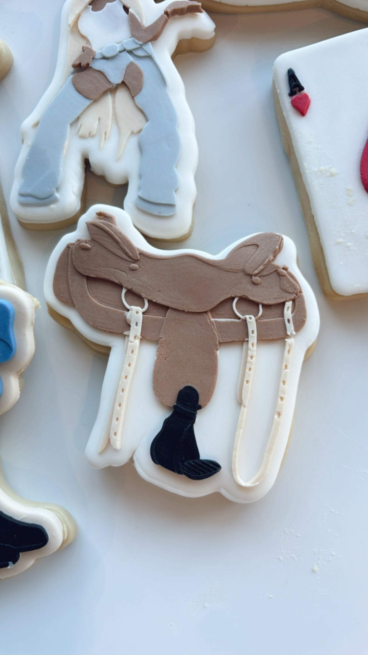 Detailed Ridding Saddle Cowboy Carter Stamp and Cutter