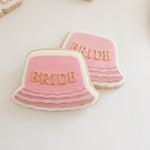 Simple floppy bucket hat BRIDE stamp and cutter