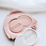 Petri Dish with “fertilised eggs” label stamp and cutter