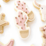 Western themed cactus in pot debosser and cutter