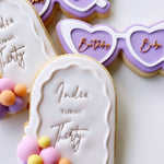 Border pop wavy arch with garland space stamp and cutter