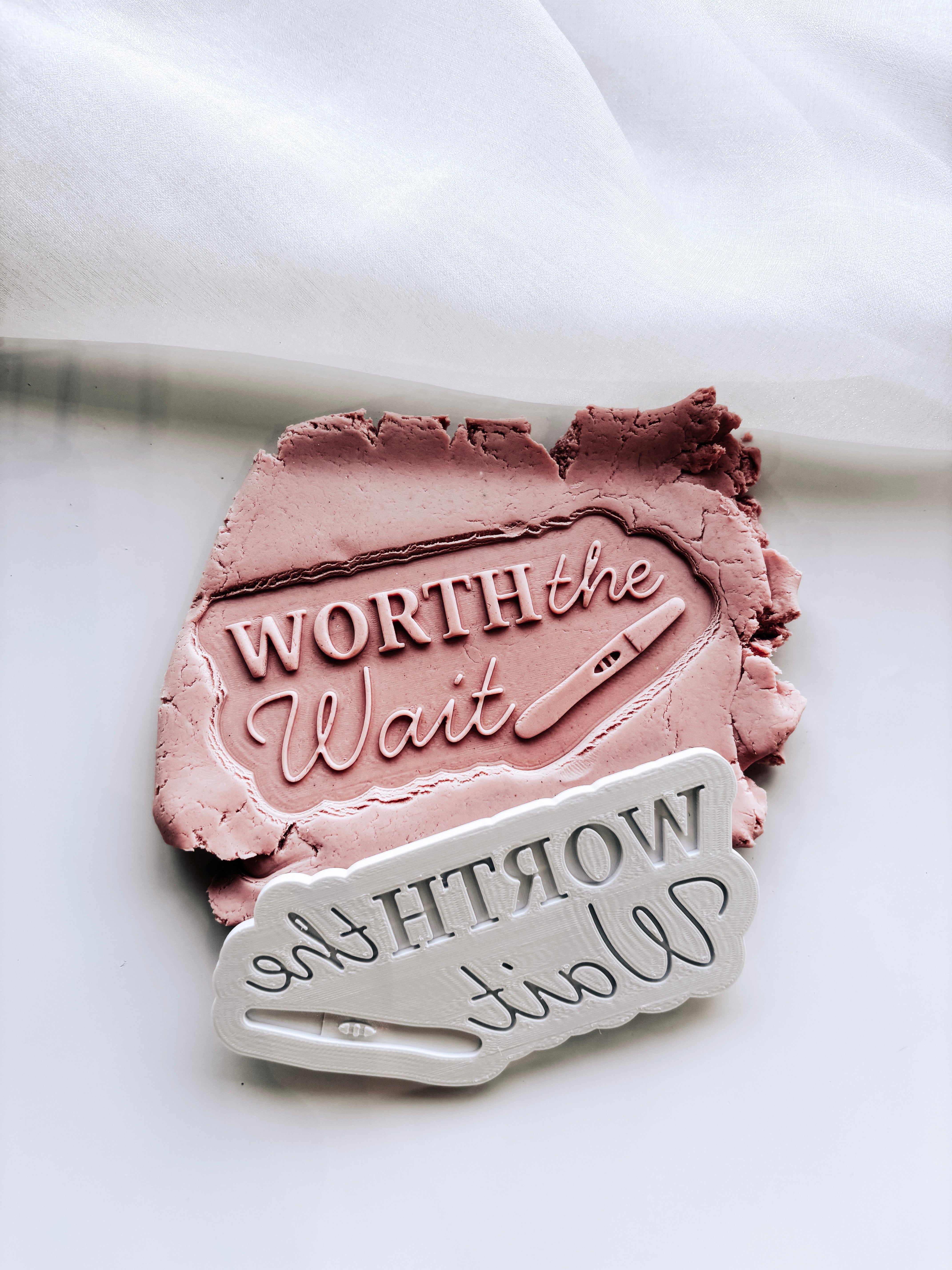 Worth the wait stamp and cutter