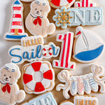 String line with hanging fish stamp and cutter