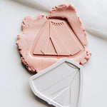 Simple tent with lights stamp and cutter