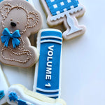 Volume 1 spine of book stamp and cutter