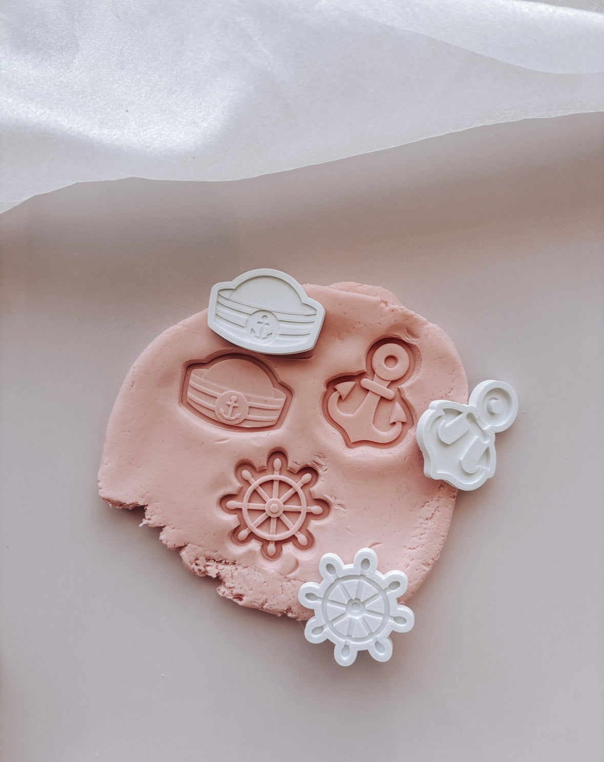 Mini sailer set of three stamps and cutters