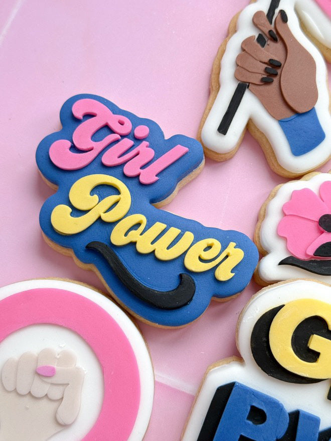 Girl power stamp and cutter