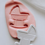 Simple rocking cot stamp and cutter