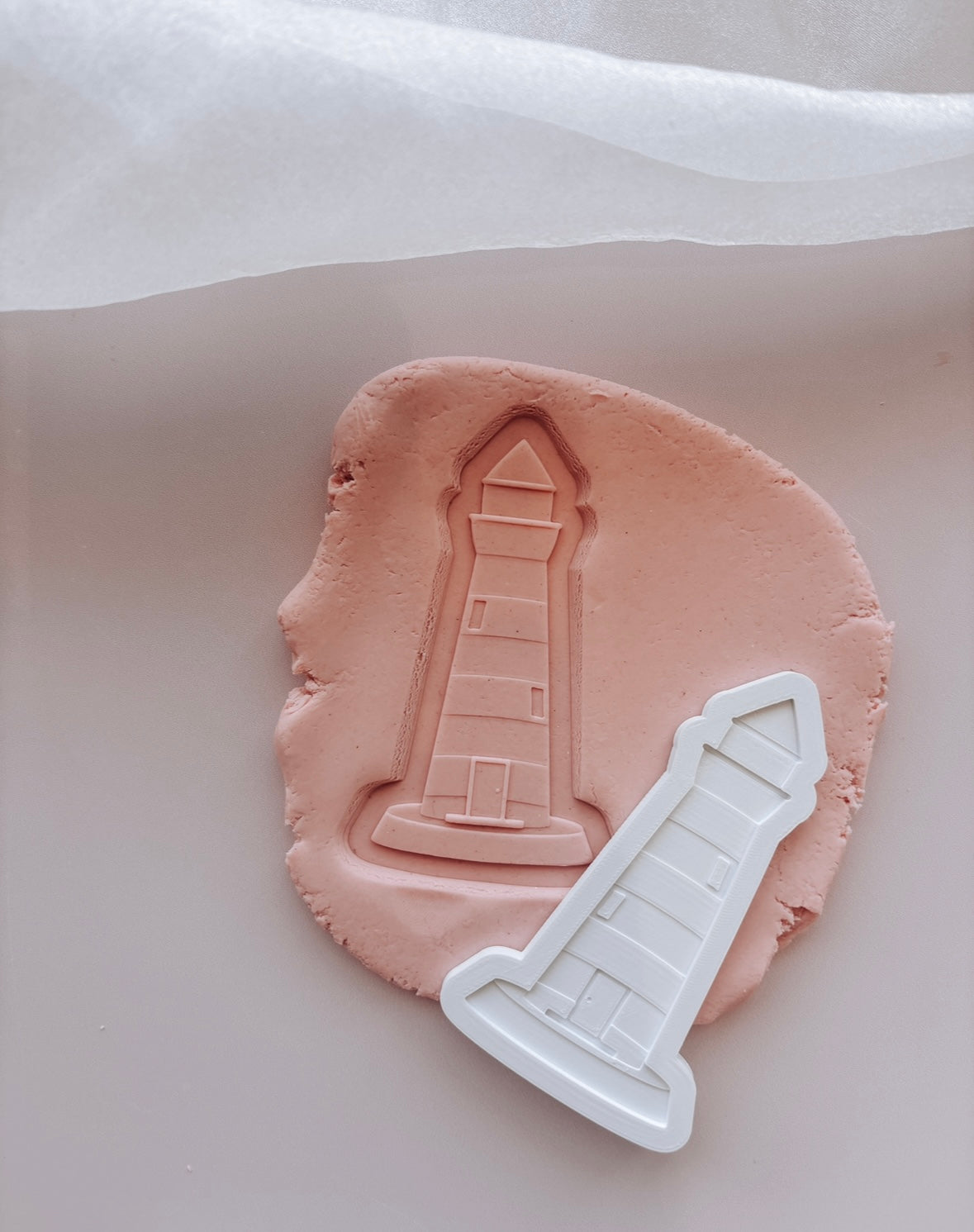 Lighthouse stamp and cutter