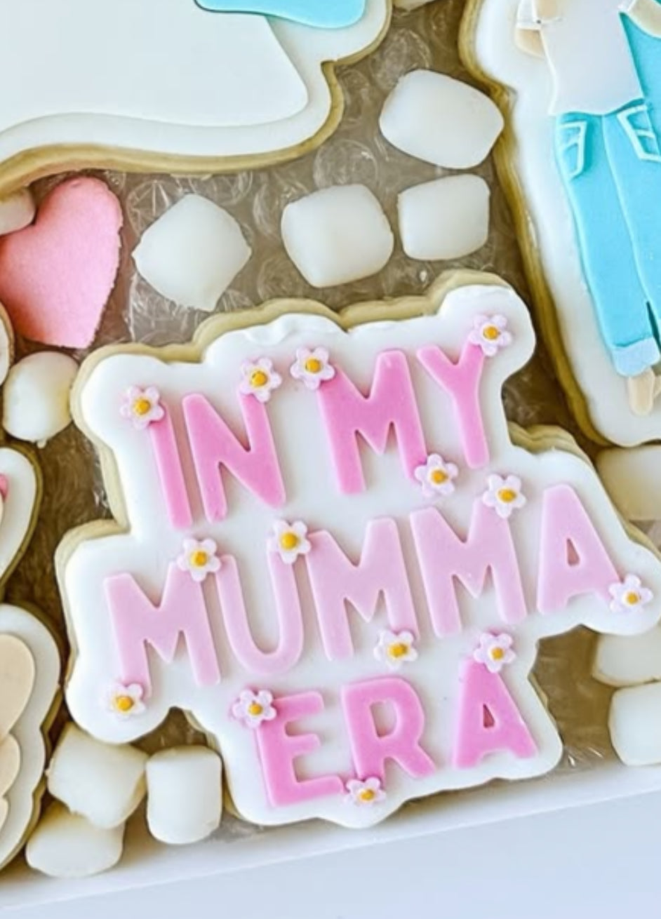 In my mumma era with daisies debosser and cutter