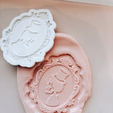 Groom skeleton portrait stamp and cutter