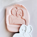 Princess & Grandmother silhouette stamp and cutter