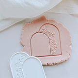 Floral double arch debosser and cutter