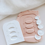 High tea stand debosser and cutter set