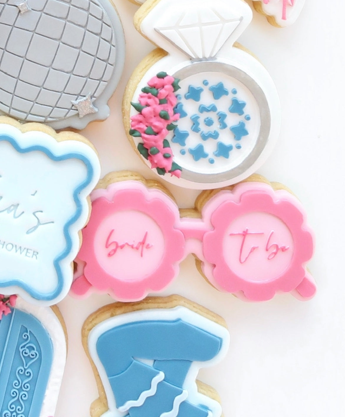 Bride to be daisy frame sunglasses stamp and cutter