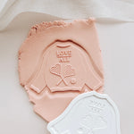“Love all” tennis themed sweater stamp and cutter