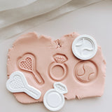 Tennis set of 3 minis stamps and cutters