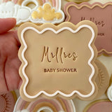 Square wavy border pop debosser