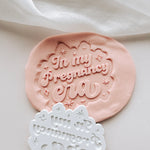 Retro style in my pregnancy era stamp and cutter