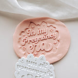 Retro style in my pregnancy era stamp and cutter
