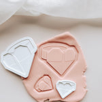 Standard size Paper heart stamp and cutter