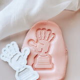 Hand themed trophy stamp and cutter