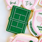 Tennis court stamp and cutter