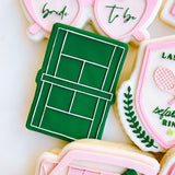 Tennis court stamp and cutter