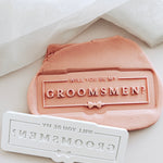Will you be my groomsman groomsmen and best man set of 3 debosser and cutters